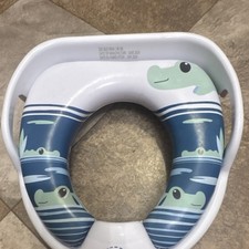 H Crocodile Animal Potty Seat White Blue Green Unisex L 06-06