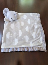 Parents Choice Large Gray Elephant Baby Lovey Clouds Security Blanket Walmart