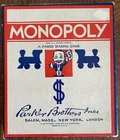 Monopoly - Parker Bros Blue Box w/ Instructions - Vintage 1935 (See Description)