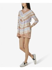 ULTRA FLIRT Womens Purple Mock Neck Long Sleeve Mini Shift Dress M