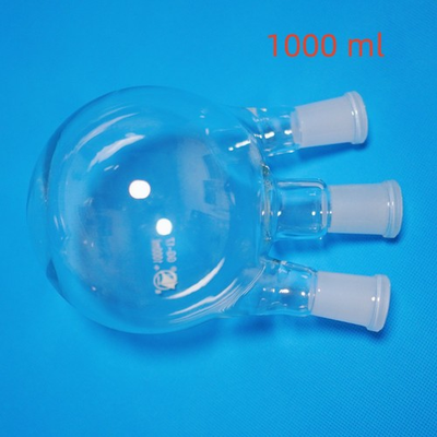 #ad Lab glass round bottom flask boil flask 3 neck 24 40 joints 1000 ml $29.80
