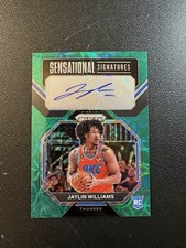 2022 Panini Prizm Jaylin Williams Green Scope Rookie Auto /8 RC Sensational