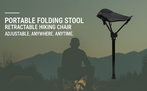 Portable Folding Stool Retractable Hiking Chair One Leg Stool For Camping O MKYV - Picture 10 of 24