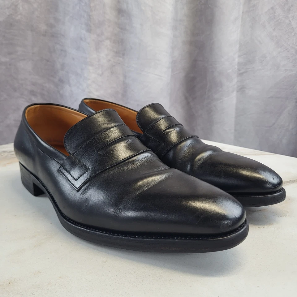 Mocasines JM Weston Penny para hombre talla 8 E negros Foto 2 de 4