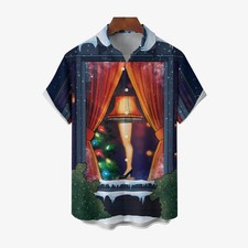 Vintage Pin Up Art Christmas Leg Lamp Printing Shirt 2412007273