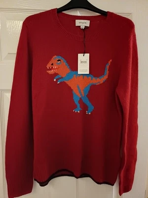 Coach Rexy Dinosaur Jumper Sweater 100% Cashmere NEW WITH TAGS - Image 1 of 4