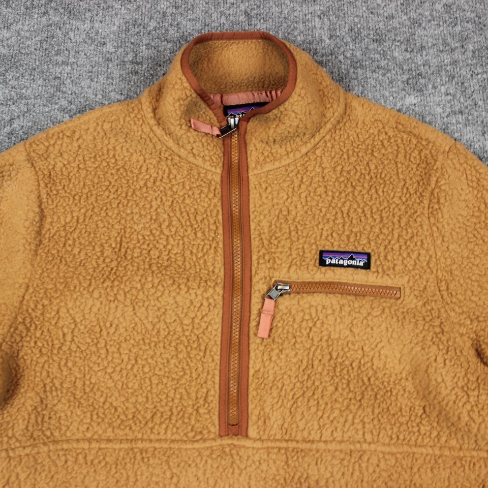 Suéter Pullover Patagonia Retro Pila Polar Marsupial Para Mujer Marrón Mediano Foto 2 de 4