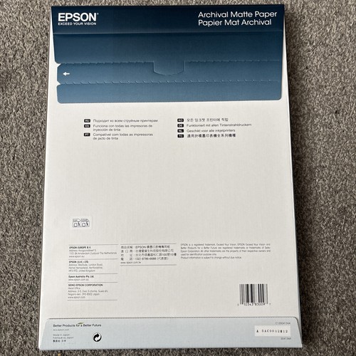 Original Epson A3 Archival Matte Paper 189gsm - 50 Sheets (C13S041344) - 第 2/2 張圖片