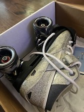 sure grip roller skates size 8, special edition, silver glitter, very comfortab