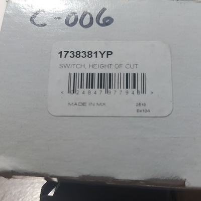 #ad Briggs amp; Stratton Height of Cut Switch 1738381YP Black Plastic $35.00