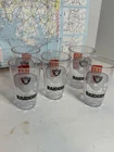 Vintage Raiders Acrylic Cups McDonald Coca Cola Lot Of 5
