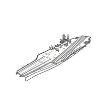 SSC700169S 1/700 Model USS Kitty Hawk Class CV-66 Aircraft Carrier FULL HULL