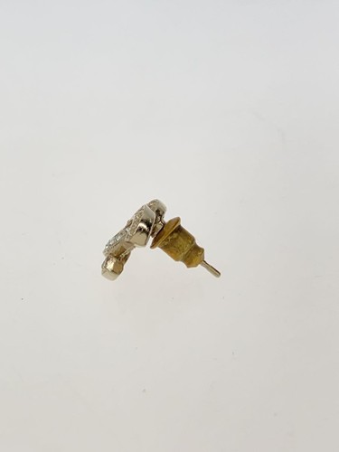 CHANEL earrings colored stone coco mark gold one ear - Photo 2/6
