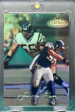 JUNIOR SEAU RARE GOLD HOLO REFRACTOR CHROME SPORTS CARD CHARGERS MINT