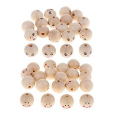 Distanziatori Sciolti Perline in Legno  20 Pezzi per Artigianato