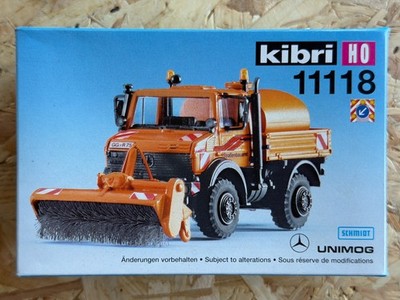 KIBRI H0 1:87 BAUSATZ 11118 LKW UNIMOG STRAßENBÜRSTE WASSERTANK NEU IN OVP (M-8)
