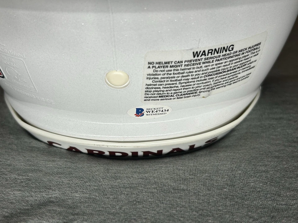 Kenyan Drake Signed Full Size Authentic Cardinals Helmet Beckett Witnessed - Image 4 of 4