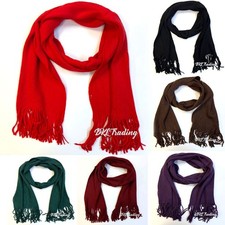 Men Women Warm Cold Winter Solid Knit Scarf Infinity Knitted Thermal 61" x 8"