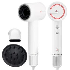 Ionic Hair Dryer with Diffuser for Curly Hair, Wavy Professional High-Speed B...