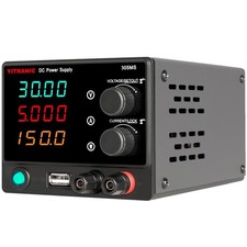 Labornetzteil Regelbar DC 0-30V 0-5A mit 18W USB & 4 LED-Anzeige labor netzteil