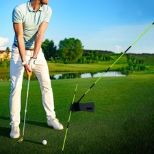 Golf Alignment Stick Holder for Men and Women Golf Swing Plane Trainer Aid