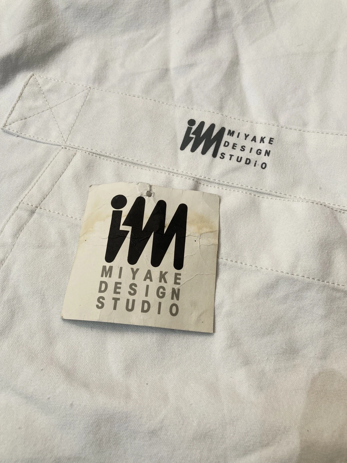 Vintage Issey Miyake IM Design Studio JAA Apron Jacket Coat White Size M Japan - product detail image 7