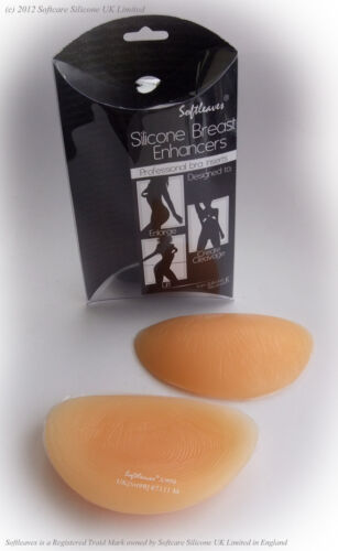 Softleaves X900 Silicone Breast Enhancers Chicken Fillets Pushup  Bra Implants - Picture 1 of 10