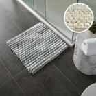Marl Chunky Bobble Shower Mat Non Slip 50 x 50cm - Marble Effect Square Bath Mat