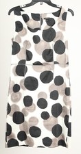 Ann Taylor Women’s Dress 6 Black Gray White A Line Sleeveless Stretch Lined 