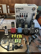 Vtech DS6472-6 DECT 6.0 Digital (4) Handsets Cordless Phone Answering System