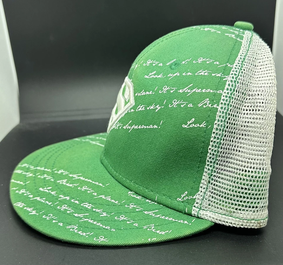Gorra Superman DC Comics Virtis Superhéroe Verde y Blanco Ajustada (Talla M) Foto 2 de 4