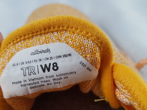 Allbirds Womens Tree Runner Peach Orange Running Shoes Size 8 - Picture 9 of 9