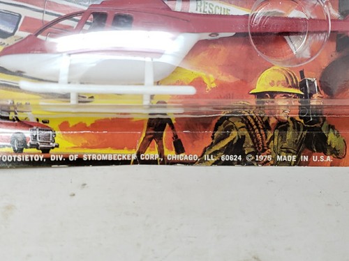 NEW NIP 1975 Tootsie Toy Rescue Helicopter #2552 Die Cast NOS - Picture 6 of 14