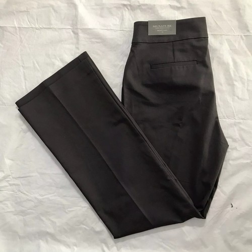 Ann Taylor Signature Pants Size 10 Boot Leg Gray Stretch Office Career NWT - Picture 2 of 11