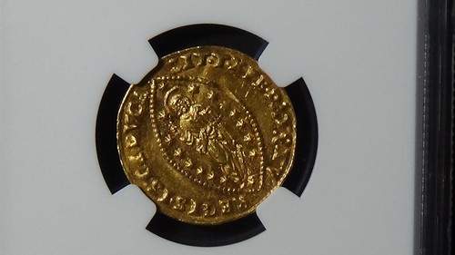Italy ~ Venice ~(1684-88) ~ Gold ~ Zecchino of Marcantonio Giustinian ~ NGC MS62 - Picture 3 of 3