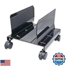 IO CREST SY-ACC65063 Mobile Desktop Tower Computer Metal Floor Stand Rolling 