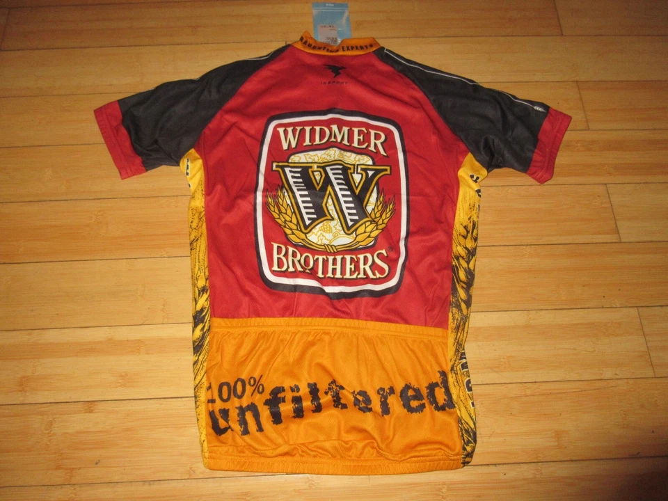 Camiseta deportiva de ciclismo Widmer Brothers Hefeweizen Brewery para hombre pequeña Portland Foto 3 de 4