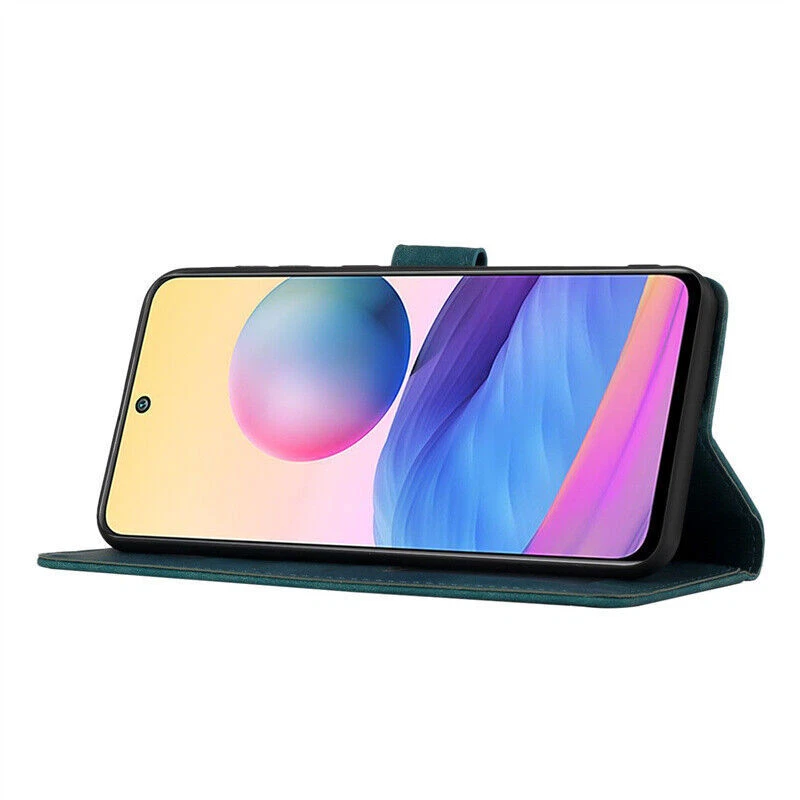 Leather Card Wallet Phone Case For Xiaomi Redmi 10A 11T 9A 9T 9C Note 10 POCO X3 - Image 4 of 4