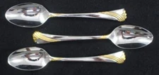 Lenox Kelly Gold Set of Three Teaspoons Stainless Steel with Gold Accent