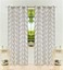 No. 918 Emily White Extra-Wide Sheer Voile Sliding Door Patio Curtain Panel, Beige