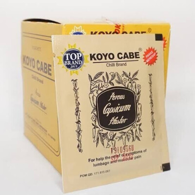 1 Box Koyo Cabe Hot Patch Relief Muscle Pain, Joint Pain, Sprains, Sore Backs