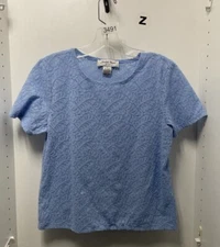 Judith Hart Petites Blue Lace T Shirt Size PM