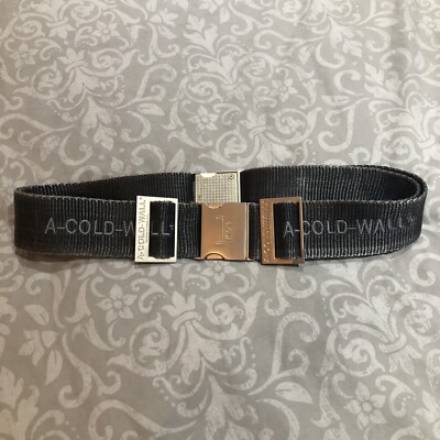 A-C-W utility belt A-COLD-WALL Industrial Webbing Black Nylon Belt ACW Men main image 2