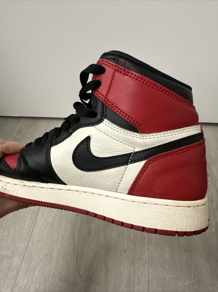 スニーカー Nike Air Jordan 1 High 6Y Nike Air Jordan 1 Retro High OG PS Yellow Toe, Black Size 6Y