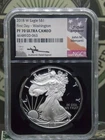 2018 "W" Proof American SILVER Eagle $1 "MERCANTI" NGC PF70 UC First Day ECC&C