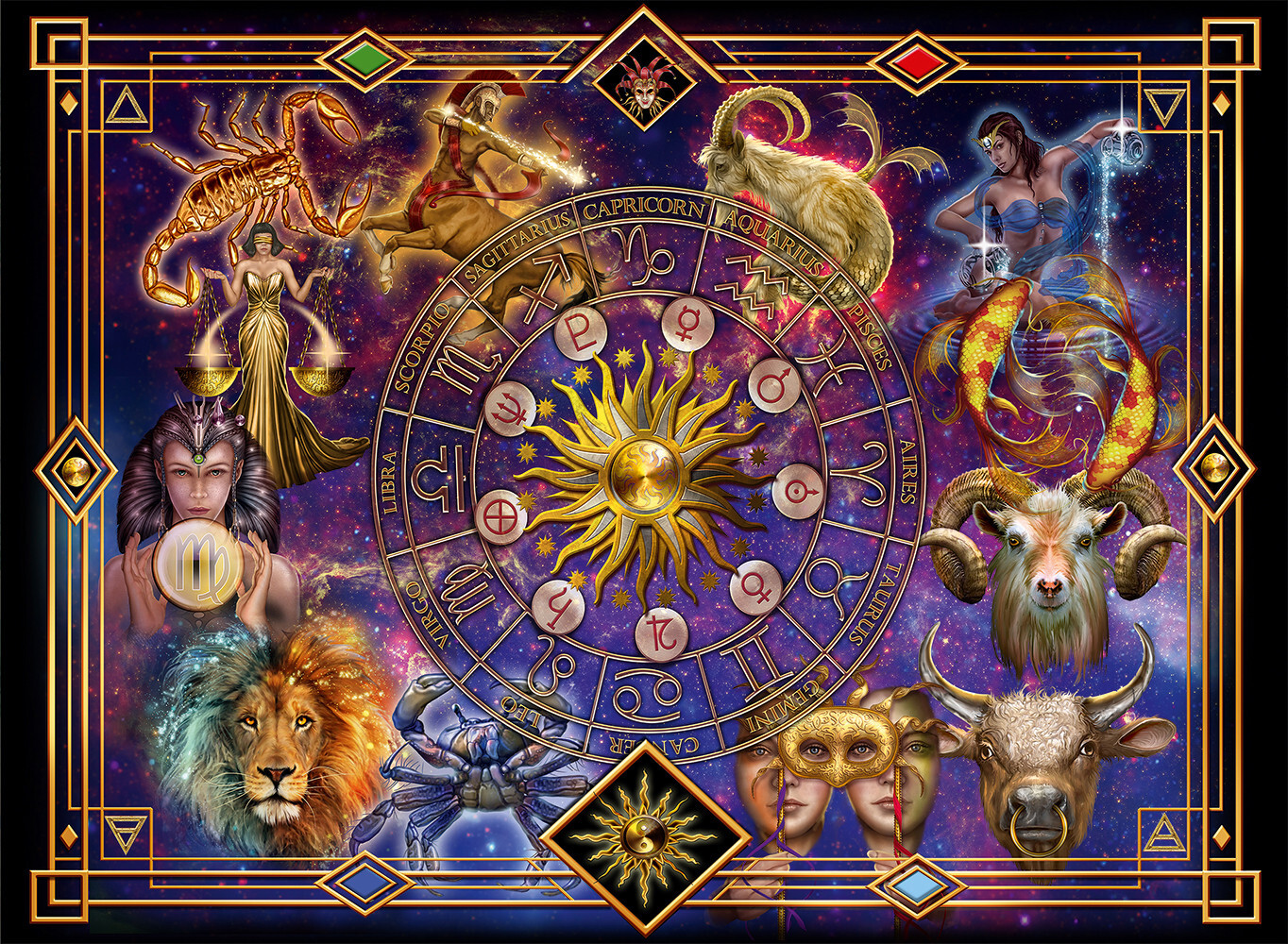 Puzzle Zodiac Montage 3000 Pièces Bluebird Anti-Stress pour stimuler la Patience