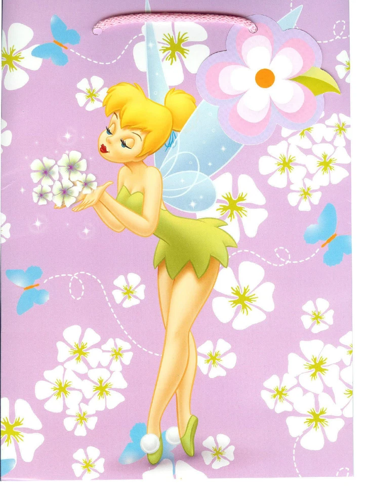 Lote de 10 Bolsas de Regalo Disney Campanilla Hada Surtido Fiesta Favor NUEVO Foto 4 de 4