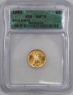 1991 American Gold Eagle 1/10th Ounce / $5 - ICG MS70