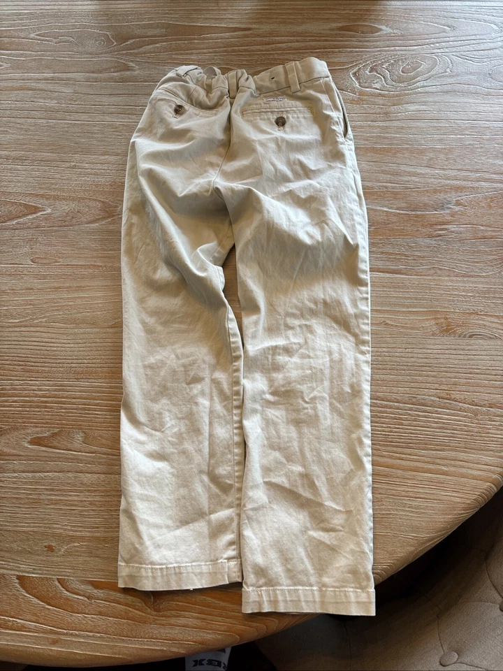 Pantalones Vineyard Vines Niños 8 Ajustables Beige Pana Chino Preppy Niños Sur Foto 3 de 4