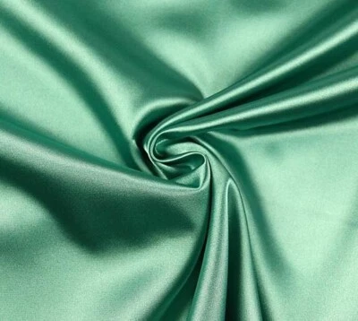 Edler SATIN Stoff fließender Fall & leicht elastisch SMARAGDGRÜN EUR9,98/m - Bild 1 von 2